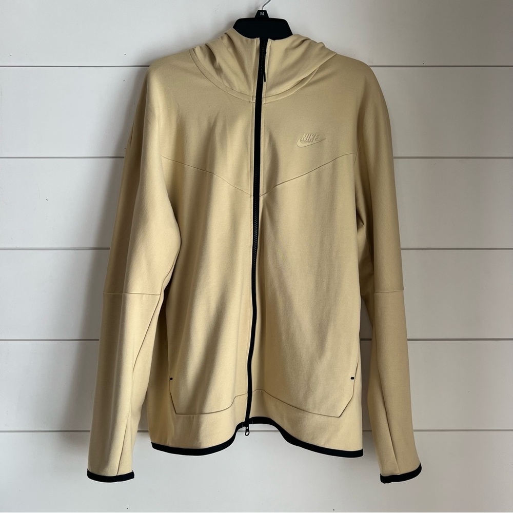 Nike Sportswear Tech Fleece Zip Up Hoodie Wheat Gold Men’s Large